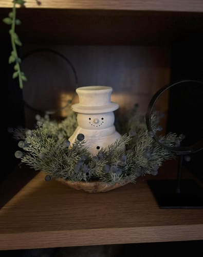 Customer photo review of Juniper Berry Cedar Candle Ring