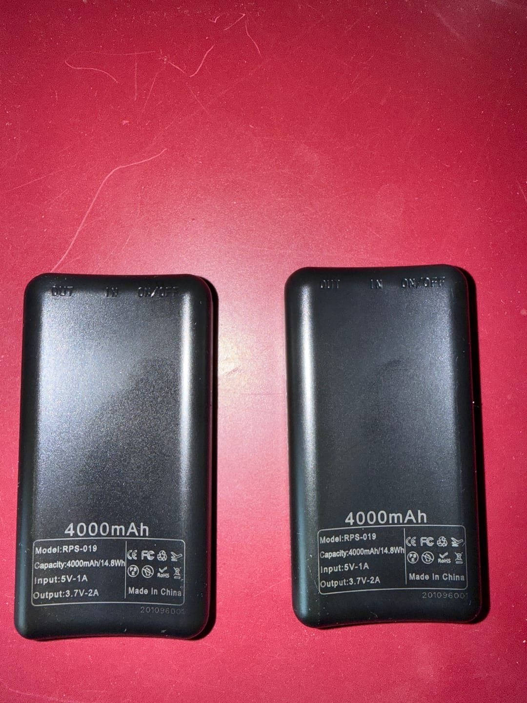 Customer photo review of Powerbank-Paar für beheizte Socken – 3,7 V / 2 A, 2×4.000 mAh