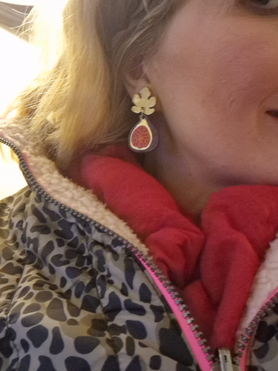 Customer photo review of Fig Earrings
