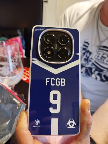 Customer photo review of Coque foot BORDEAUX GIRONDINS personnalisable - TEAMCOQUES