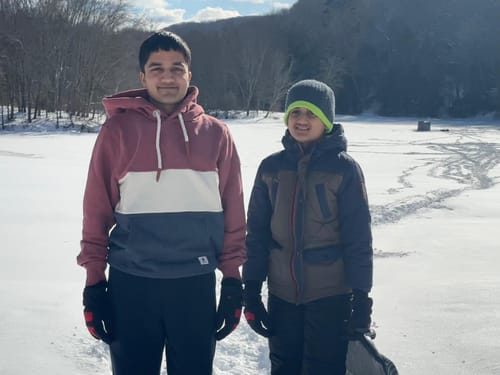 Customer photo review of Rivera Berry/Oatmeal/Navy Hoodie