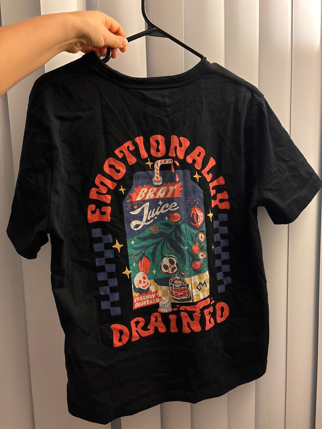Customer photo review of Emotionally Drained Mineral Wash T-Shirt