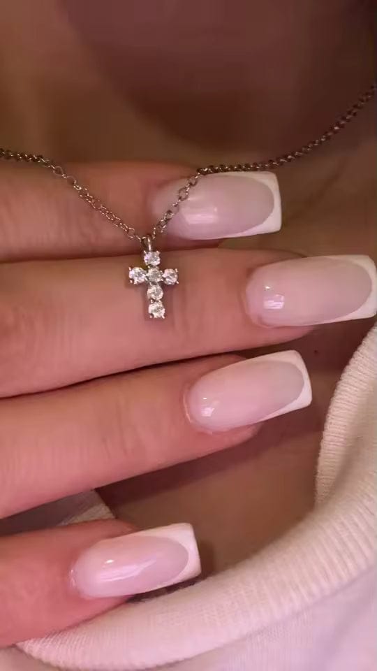 Customer photo review of Zara Cross Necklace