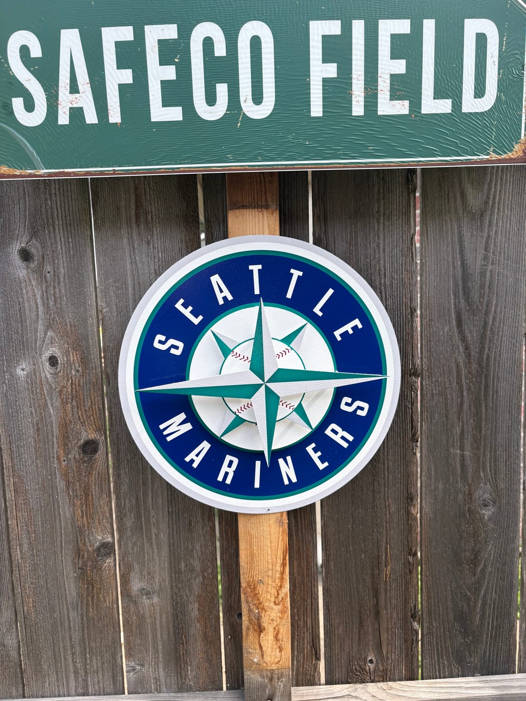 Customer photo review of Seattle Mariners Crest 3D Metal Wall Art