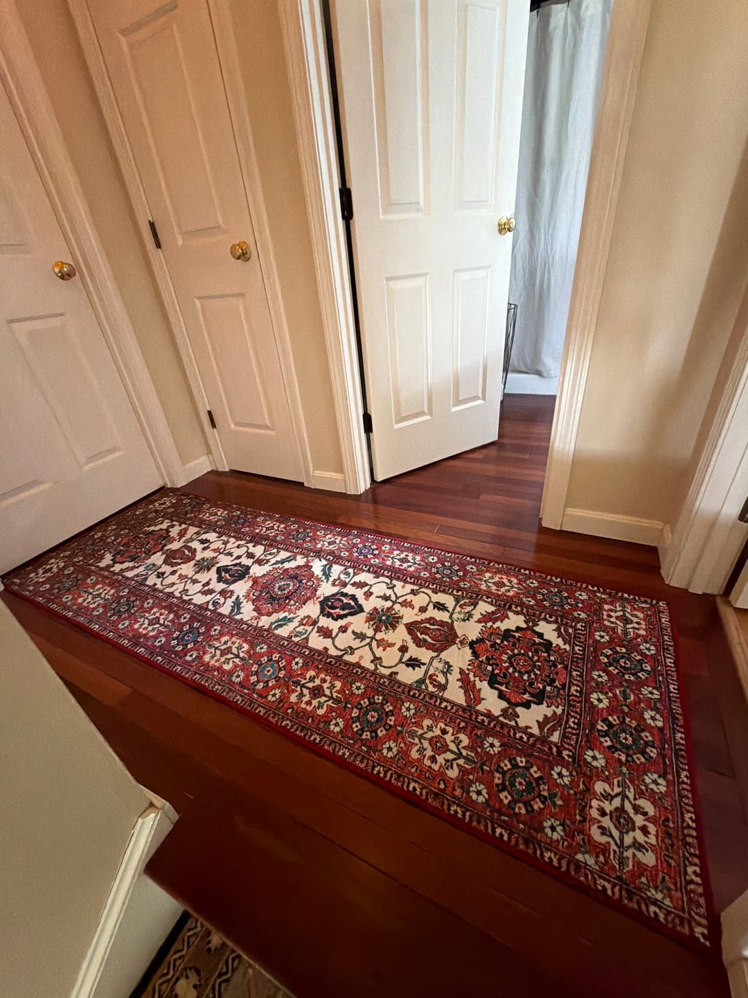 Customer photo review of Ramage Maroon Washable Rug