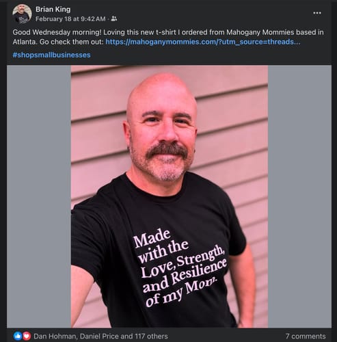 Customer photo review of Immigrants Premium Unisex T-Shirt