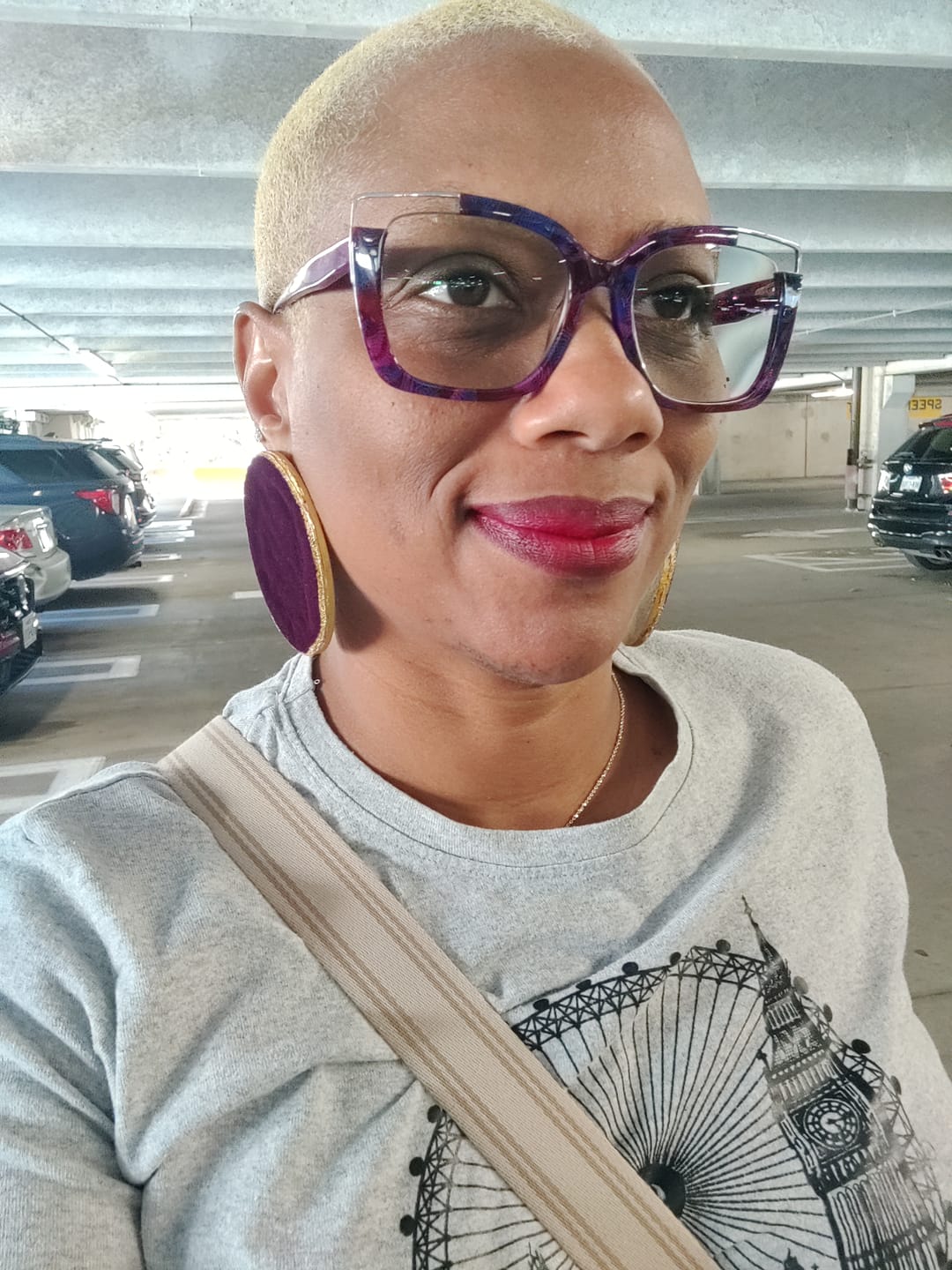 Customer photo review of Luxuries - Faux Crocodile Stud - 2 Sizes