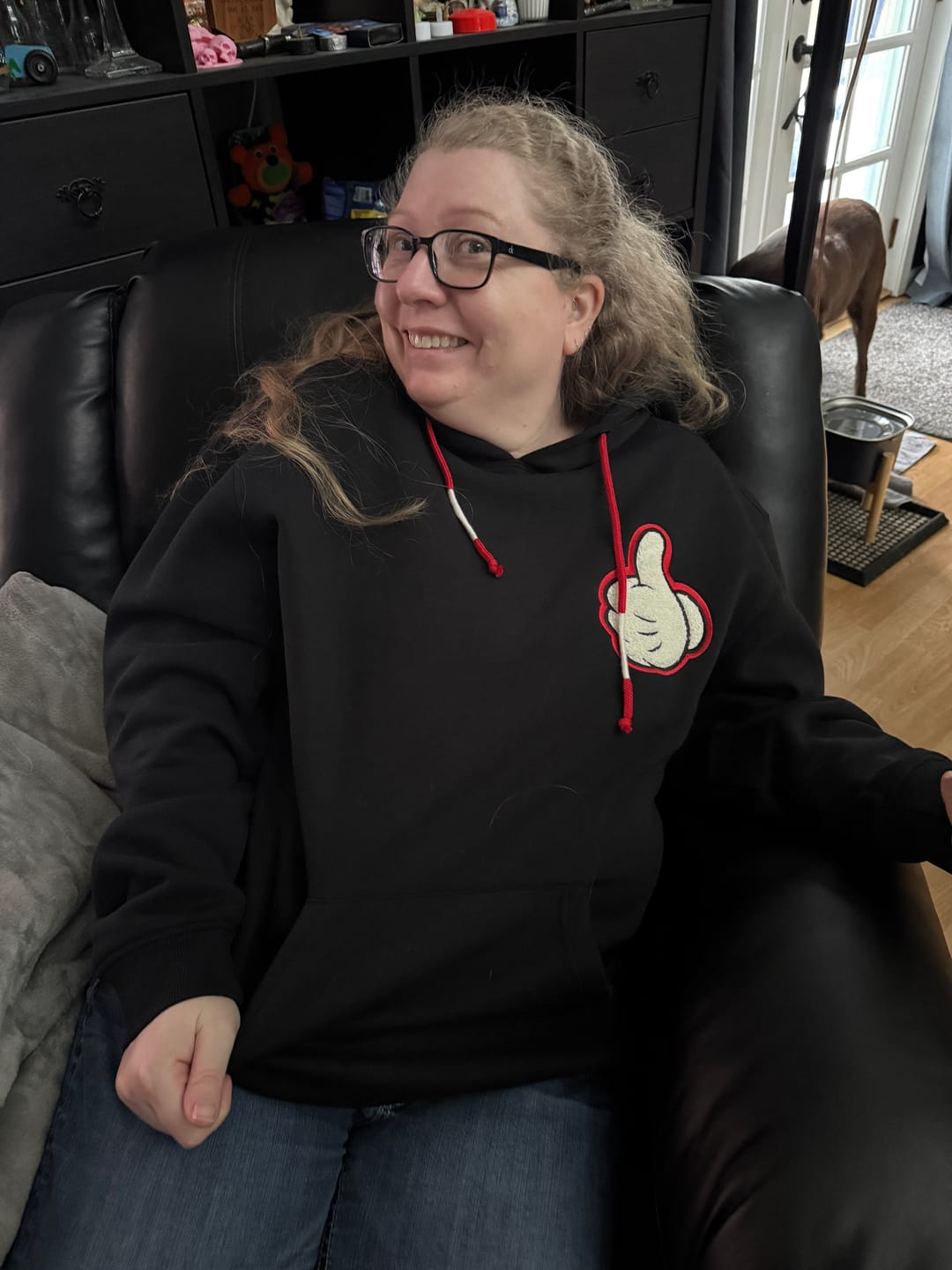 Customer photo review of Disney "You Got This, Pal!" (Black) – Classic Hoodie