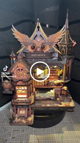 Customer video review of Owl Post Office DIY Mini House Kit l DIY Miniature Kit