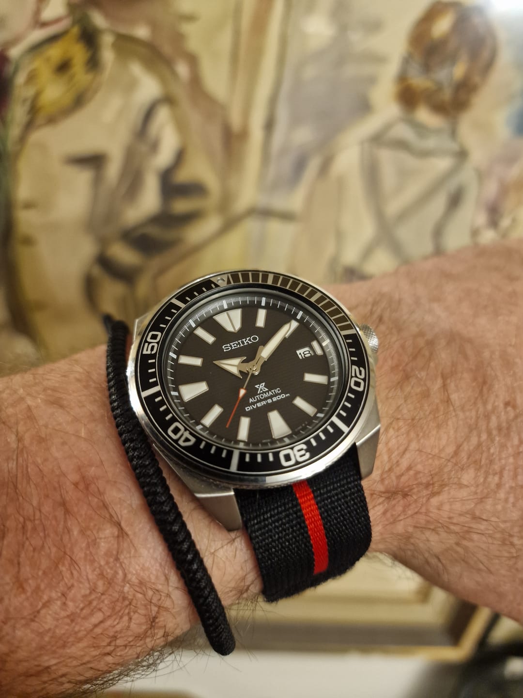 Customer photo review of Glomar Explorer - Hook & Loop Strap Striped