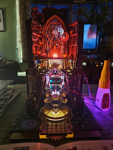 Customer photo review of Mystic Zodiac DIY Wooden Book Nook Kit