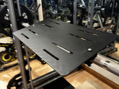 Customer photo review of EVOLPOW Leg Press and Safety Handles Attachment for Smith Machine