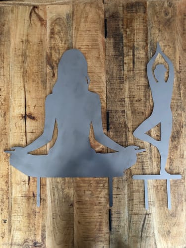 Customer photo review of Gartenstecker Yoga Lotus