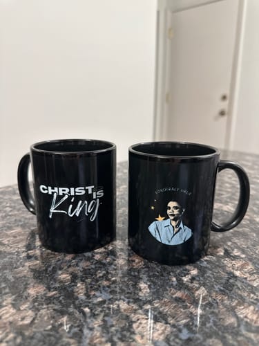 Customer photo review of Christ is King Mug