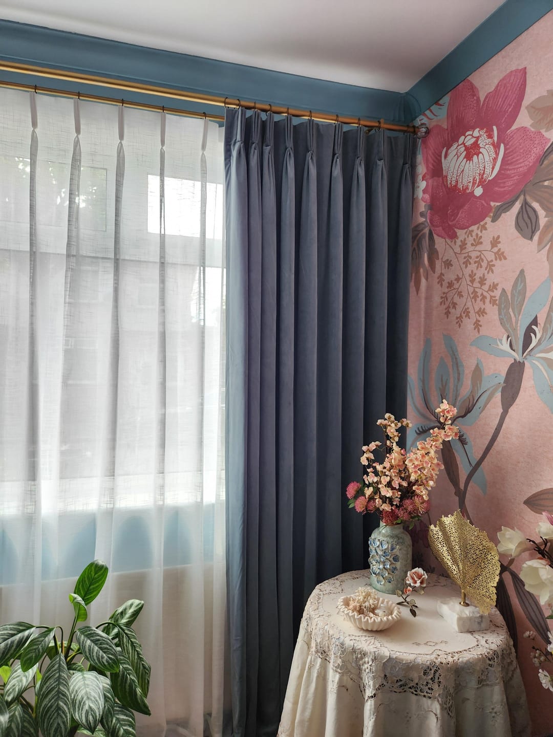Customer photo review of Classic Velvet Custom Curtain
