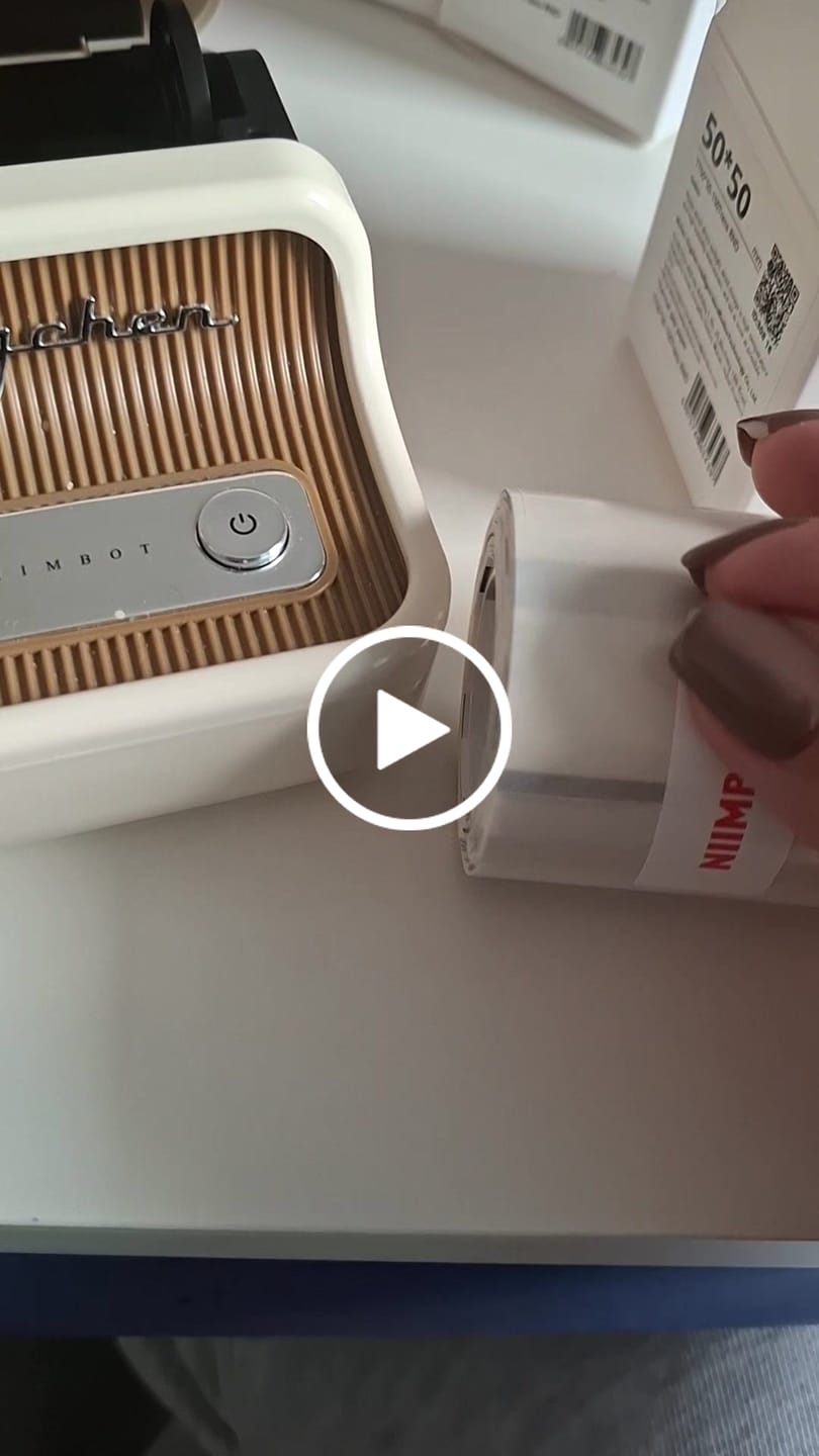 Customer video review of Clear Label Tape for B21, B1, B3S