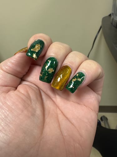 Customer photo review of No Wipe Gel Top Coat - Super Slick - New and Improved Formula.