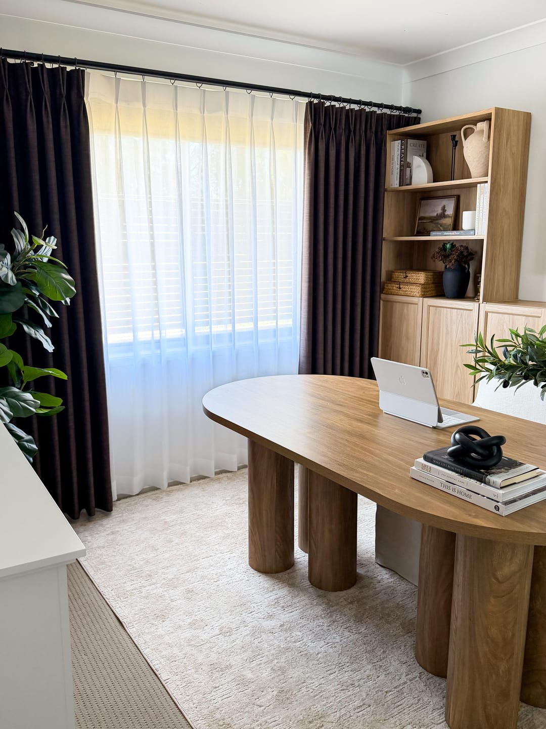 Customer photo review of Yarn Linen Look Sheer Custom Curtain