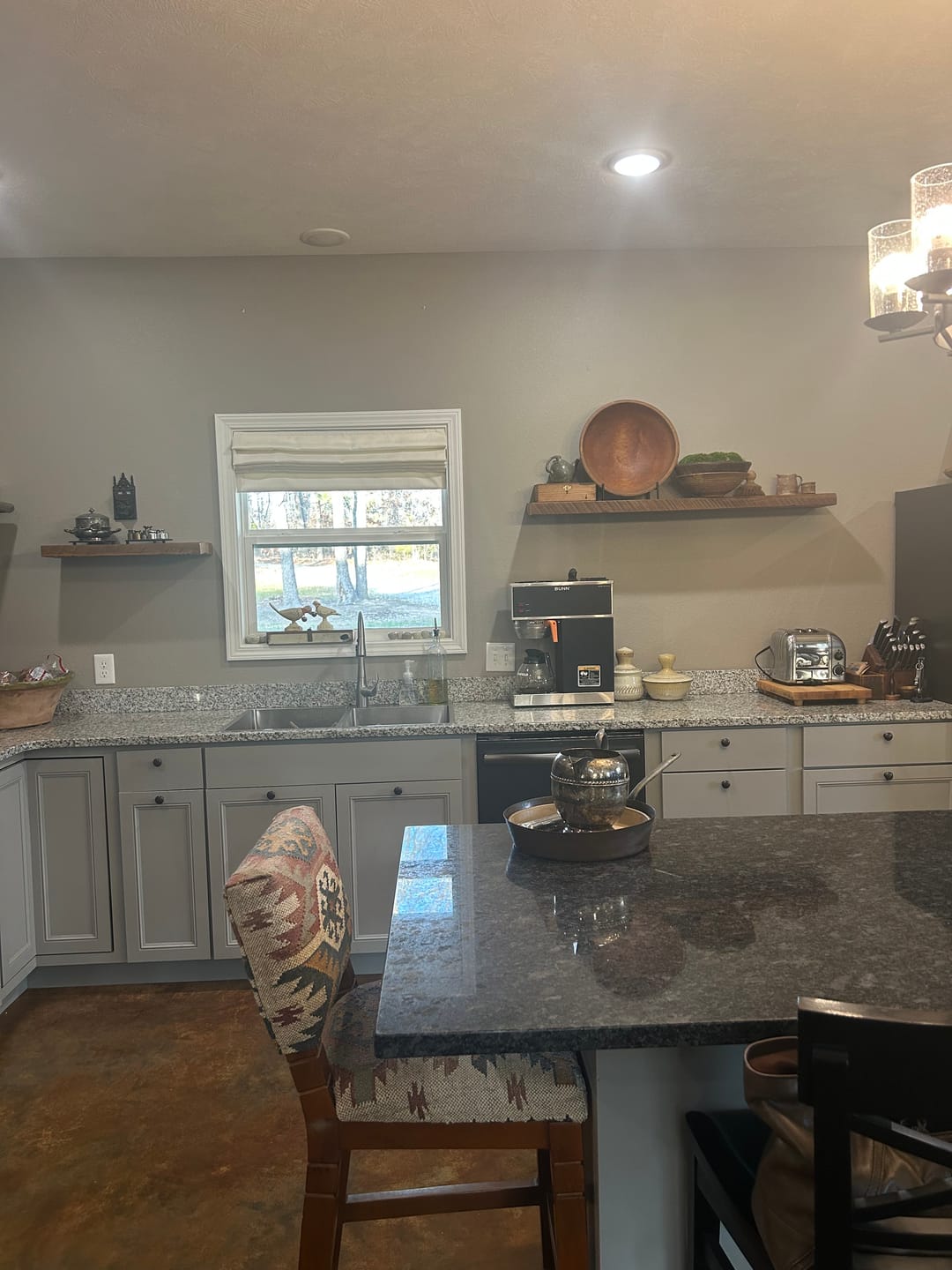 Customer photo review of RECLAIMED WOOD FLOATING SHELVES