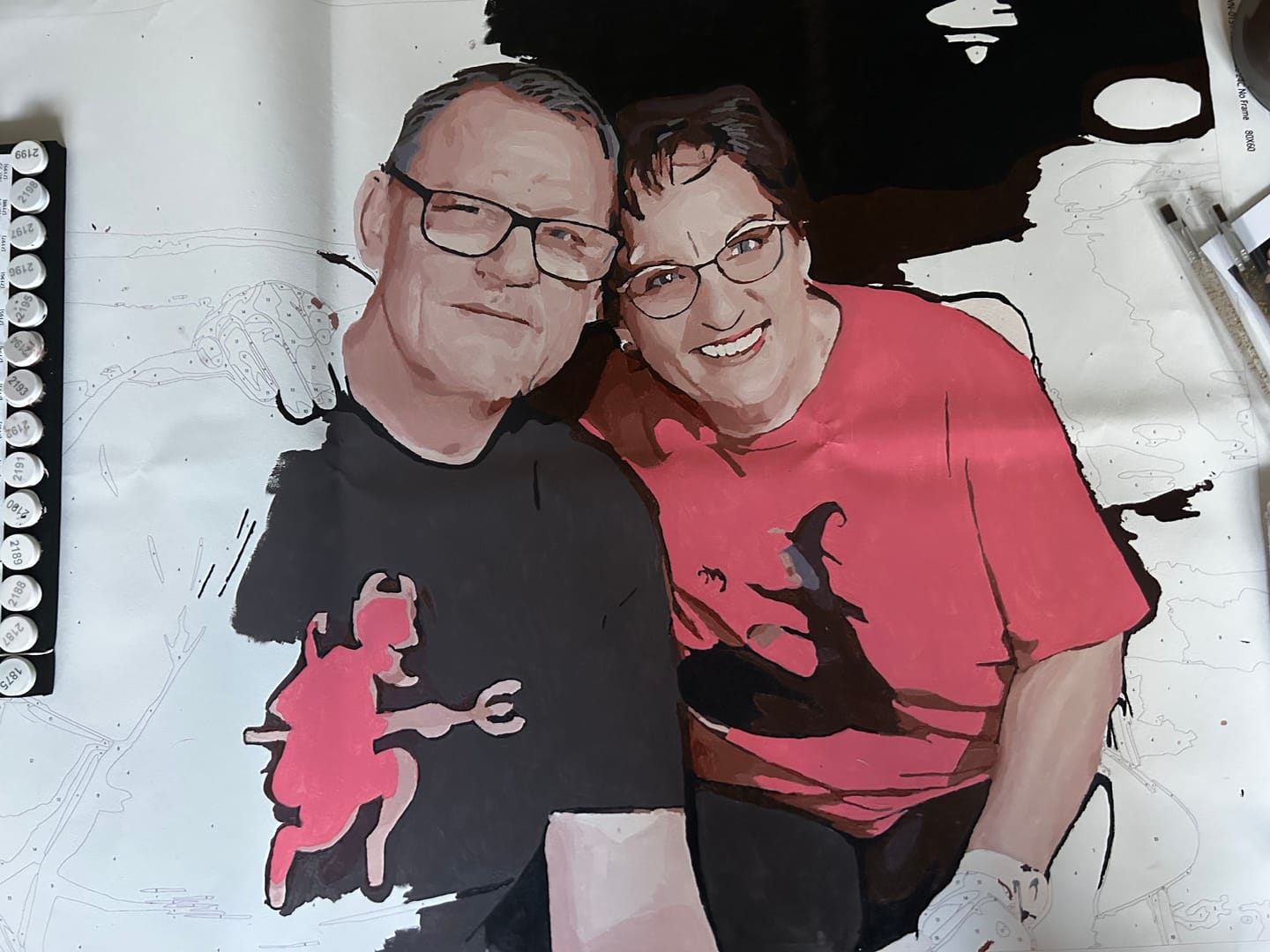 Customer photo review of Custom Paint by Numbers Kit
