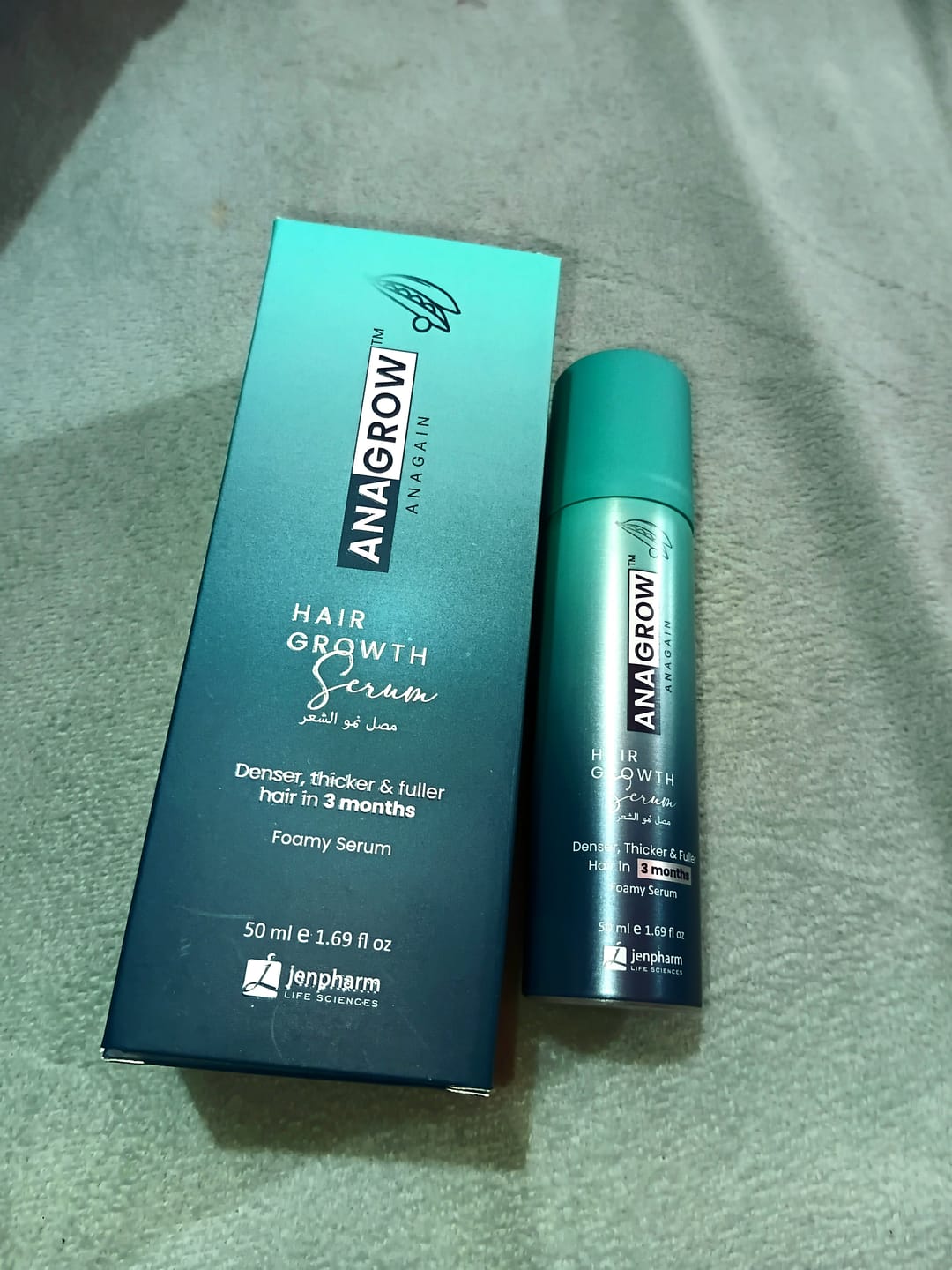 Customer photo review of Anagrow Hair Serum