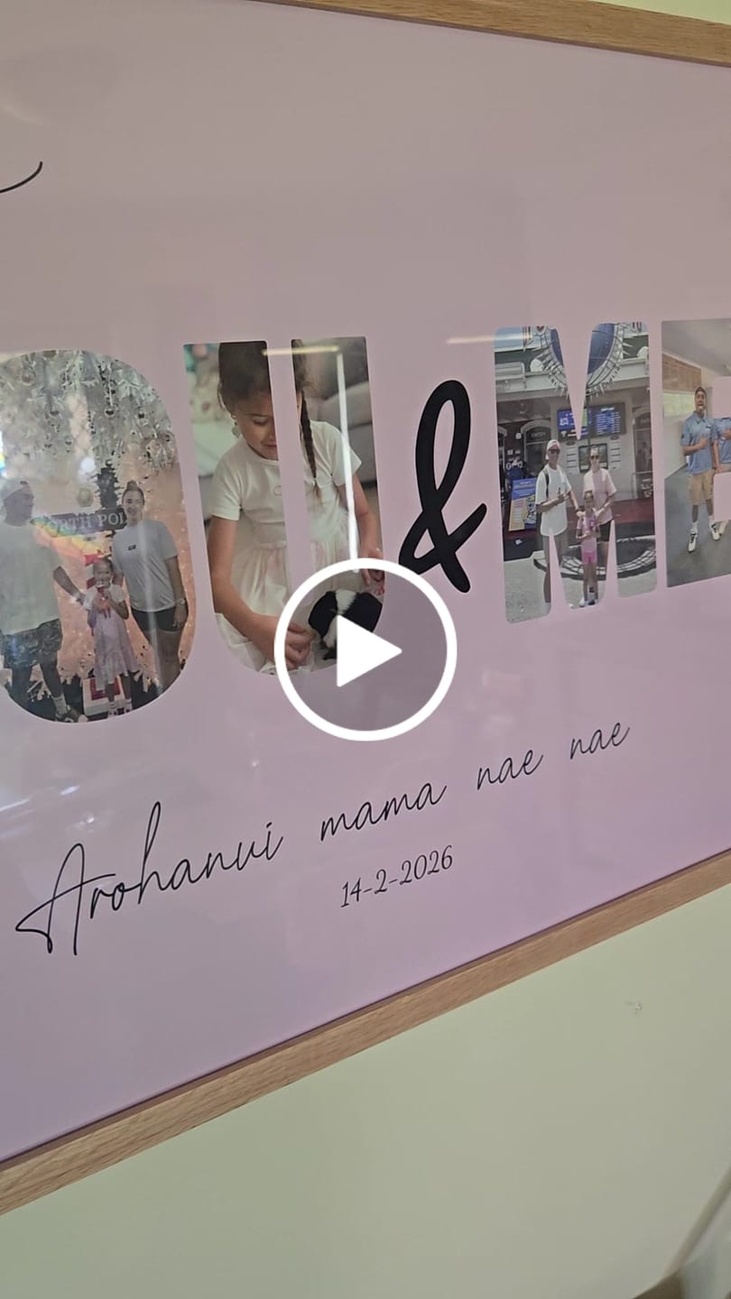 Customer video review of You & Me - Personalized Poster