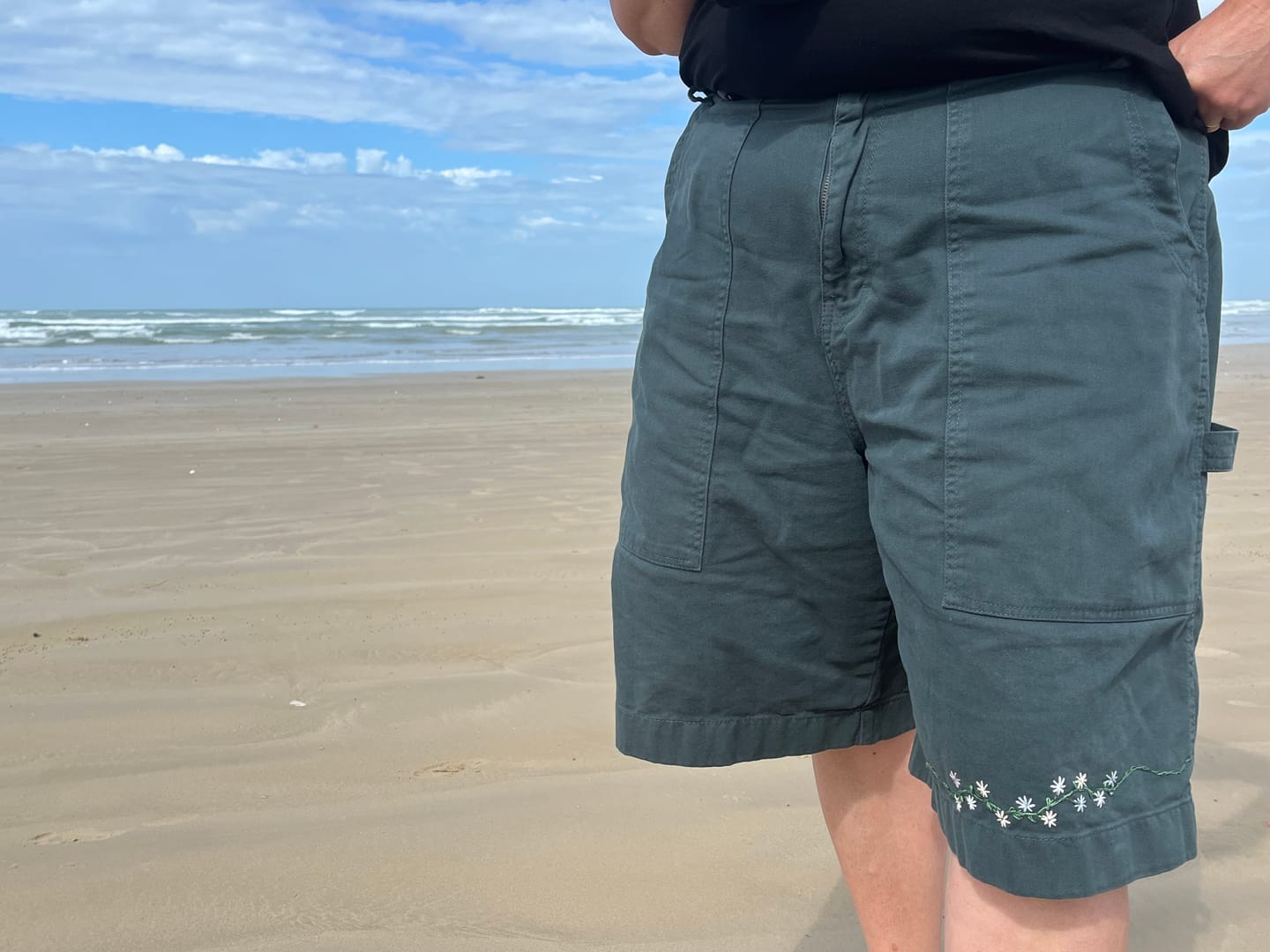 Customer photo review of Long Shorts - Green