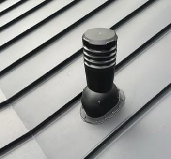 Customer photo review of Kitchen, Bathroom and Dryer Roof Exhaust Vent - Ivent ECO – Metal Installation