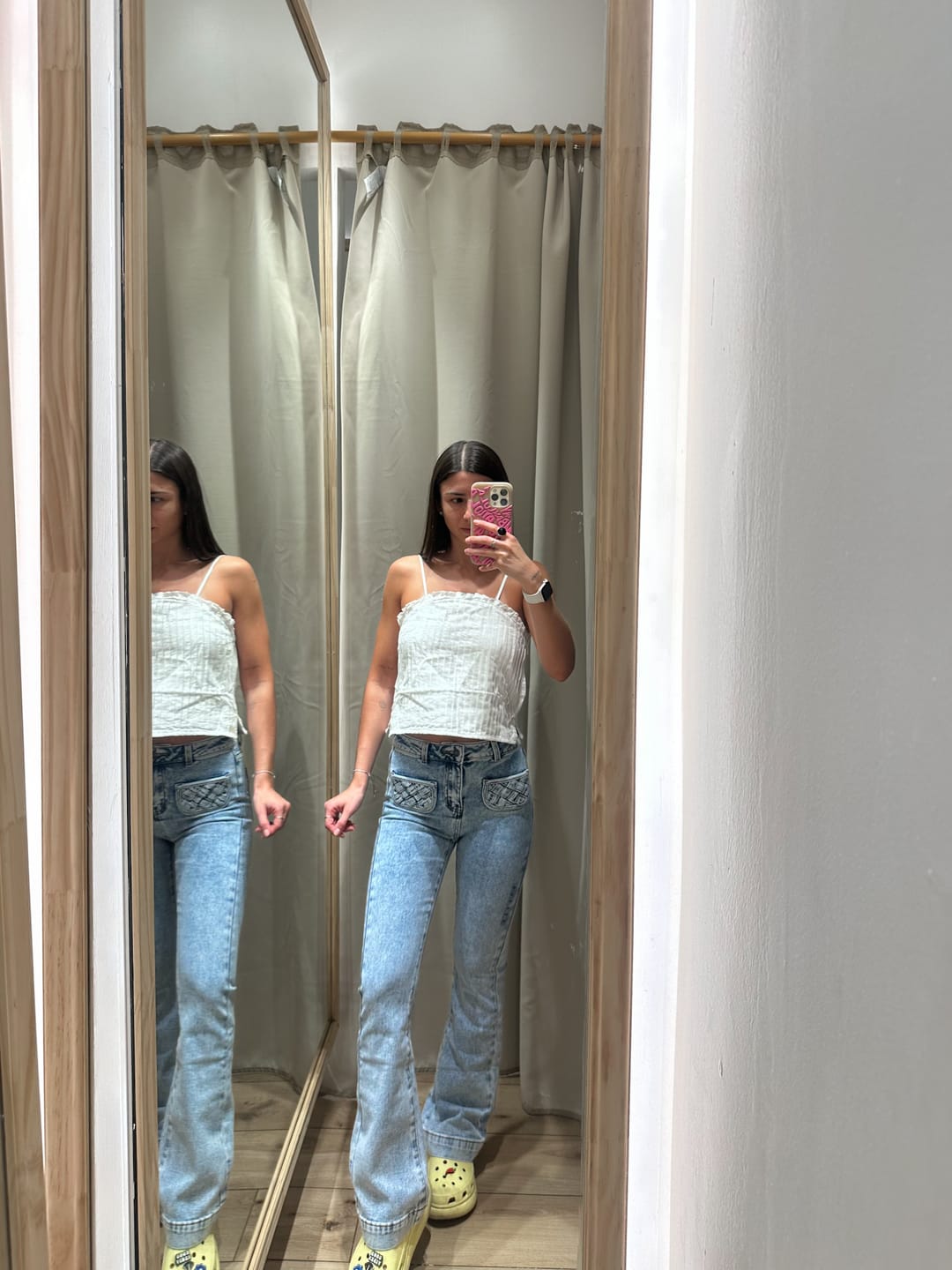 Customer photo review of Pantalón Pocket Nudos Blue
