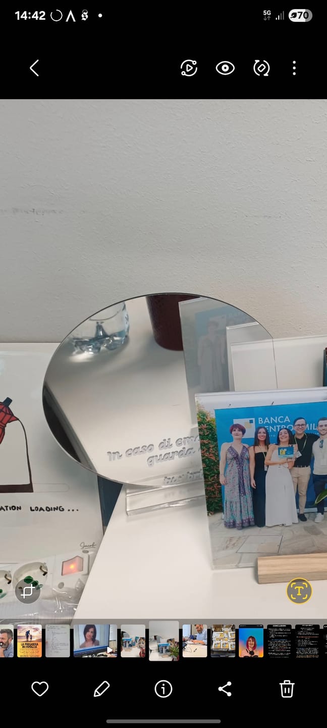 Customer photo review of PERSONALIZZATO  | Sparkle Mirror