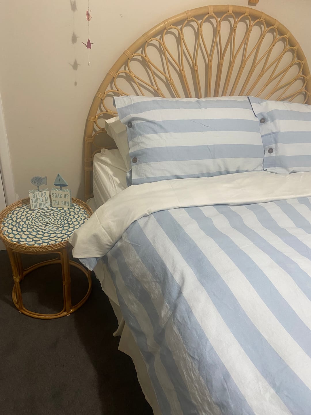 Customer photo review of Bloom Rattan Table