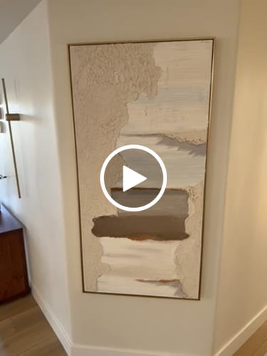 Customer review photo for Plaster Art Texture Painting #SG419