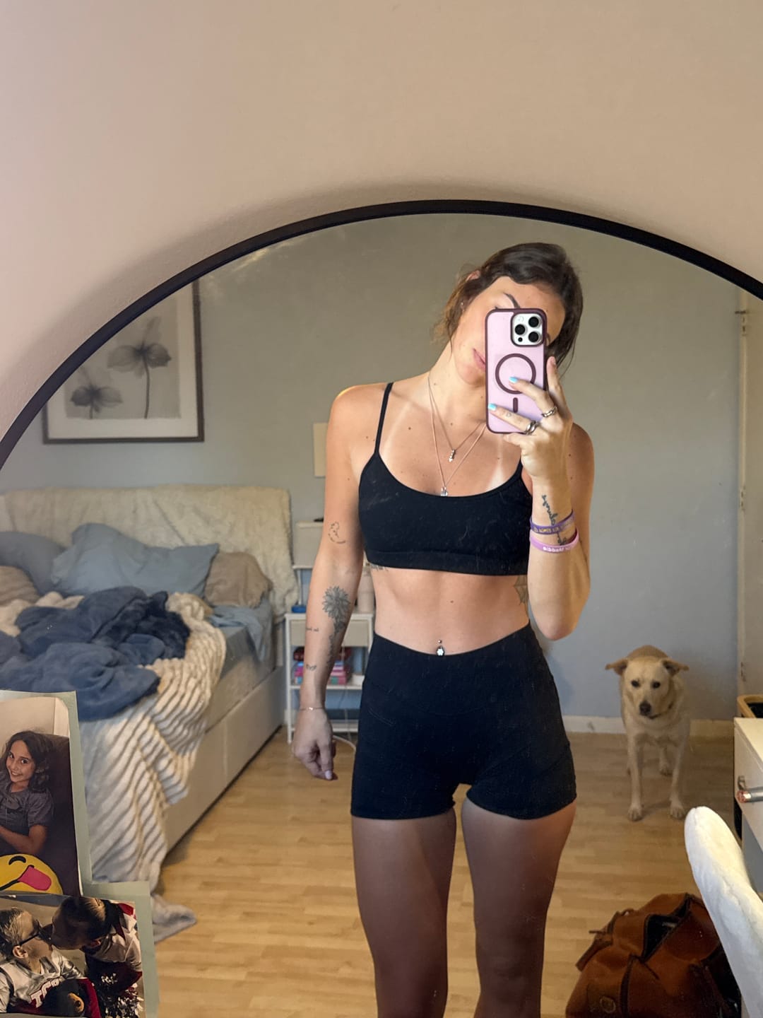 Customer photo review of W130 Amore Scrunch Shorts