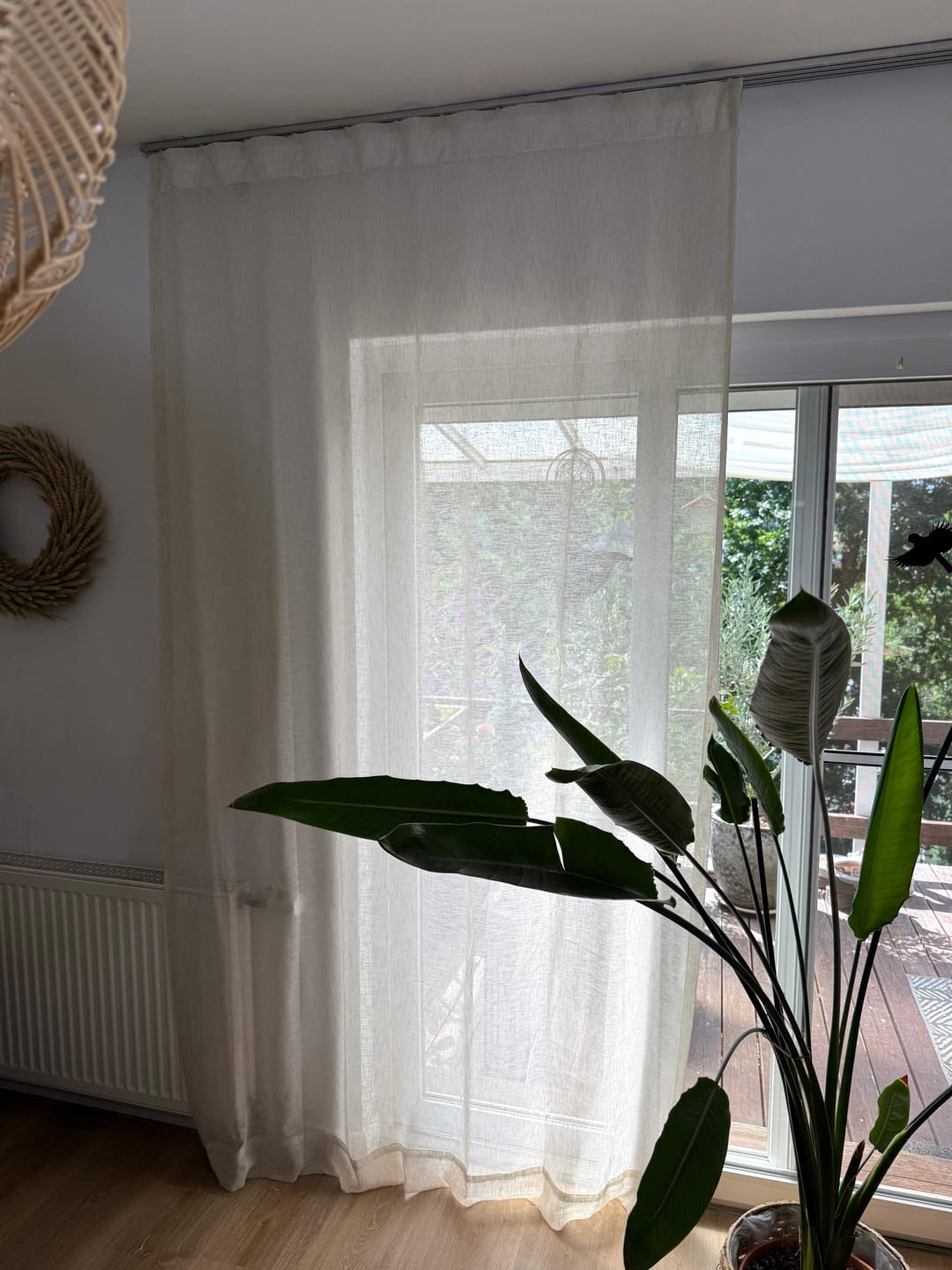 Customer photo review of Sunveil Linen Sheer Custom Curtain