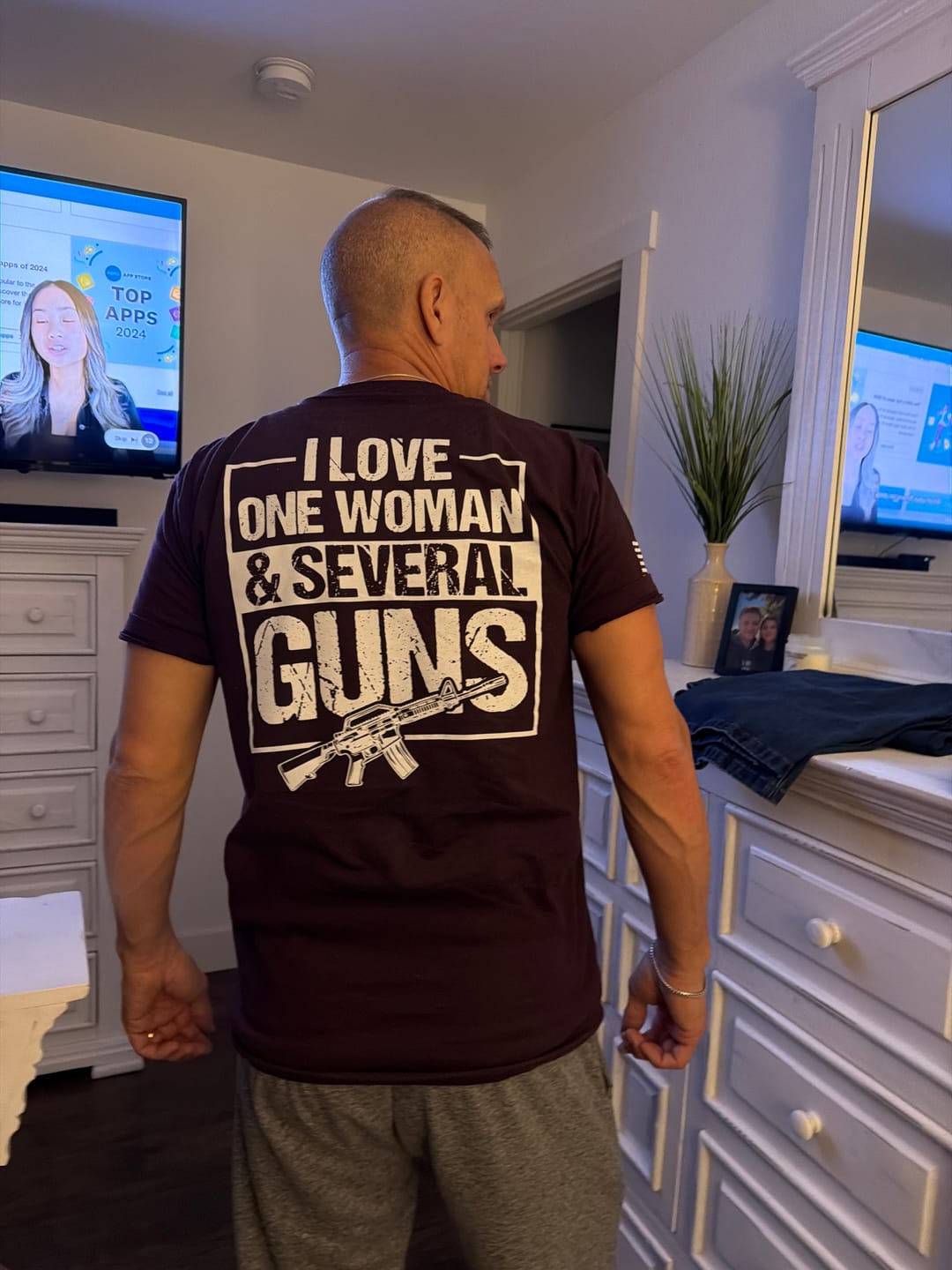 Customer photo review of I Love One Woman & Several Guns