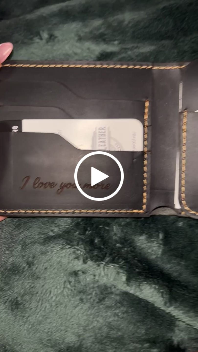 Customer video review of Big Bend Bifold Wallet