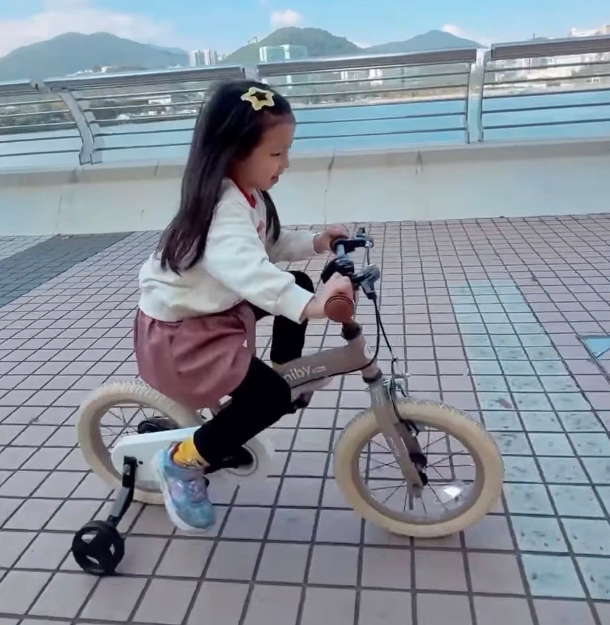 Customer photo review of Qplay Miniby 3-in-1 Kids Bike (14 Inch)