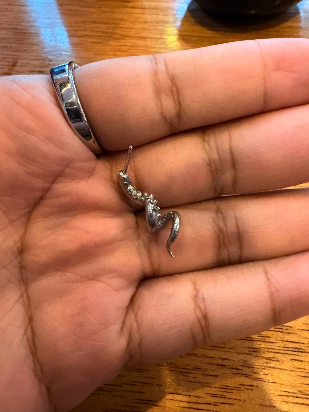 Customer photo review of OCTOPUS EARRING