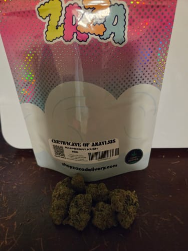 Customer photo review of Raspberry Kush - 28 Grams - Indica