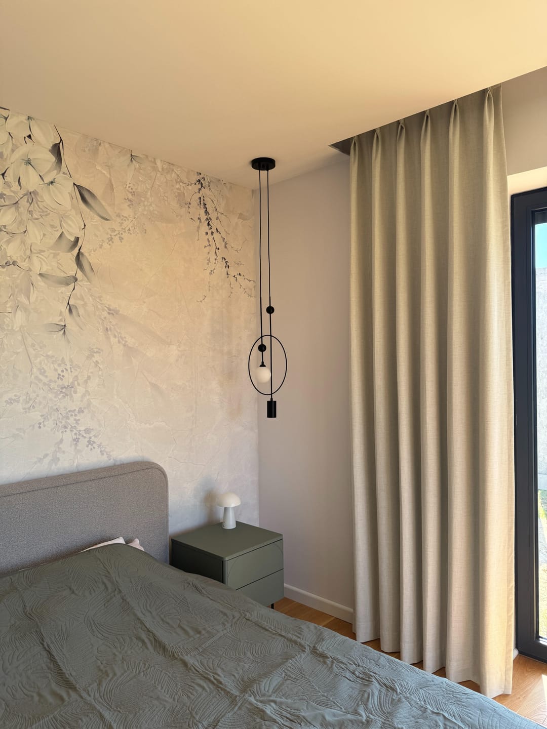 Customer photo review of Sally Linen Blend Custom Curtain