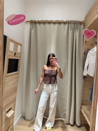 Customer photo review of Pantalón Corte Pierna White