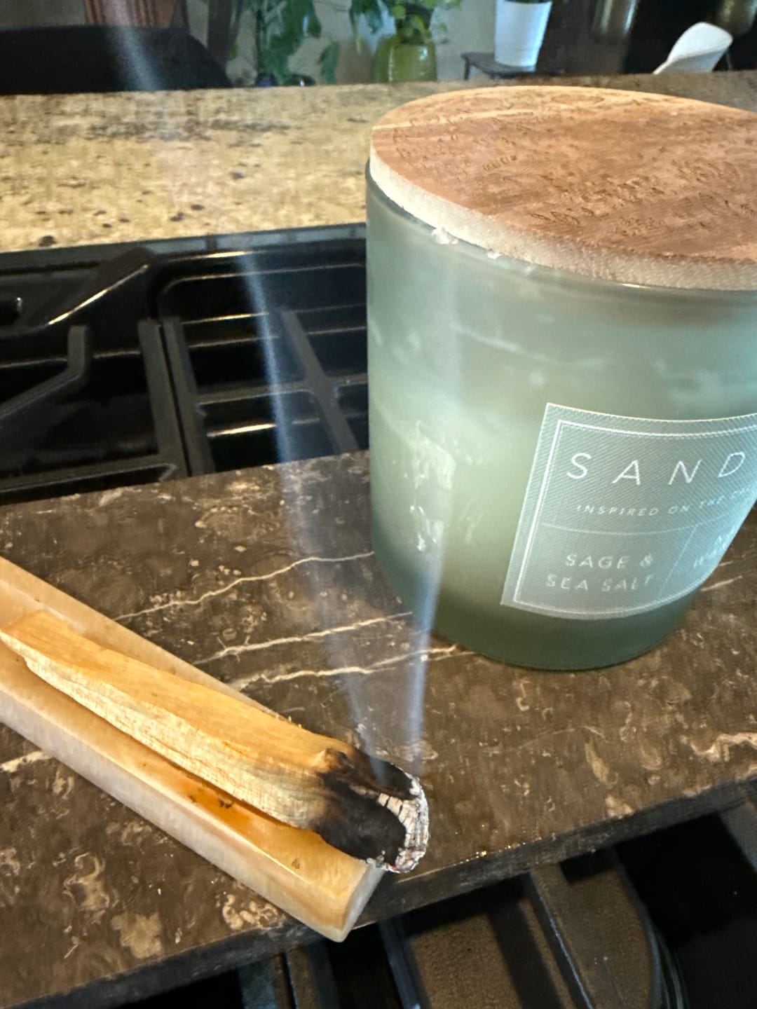 Customer photo review of Palo Santo Smudging Sticks Premium 100 Grams (Approximately 10-15 Sticks)