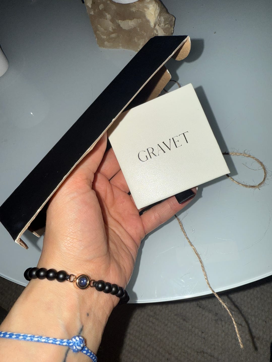 Customer photo review of Personalisiertes Perlen Armband mit Foto