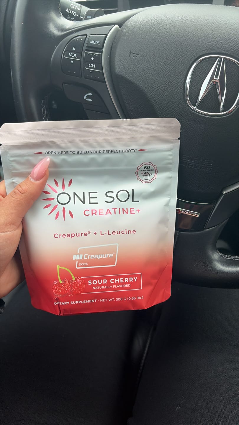 Customer photo review of One Sol Creatine+ Leucine