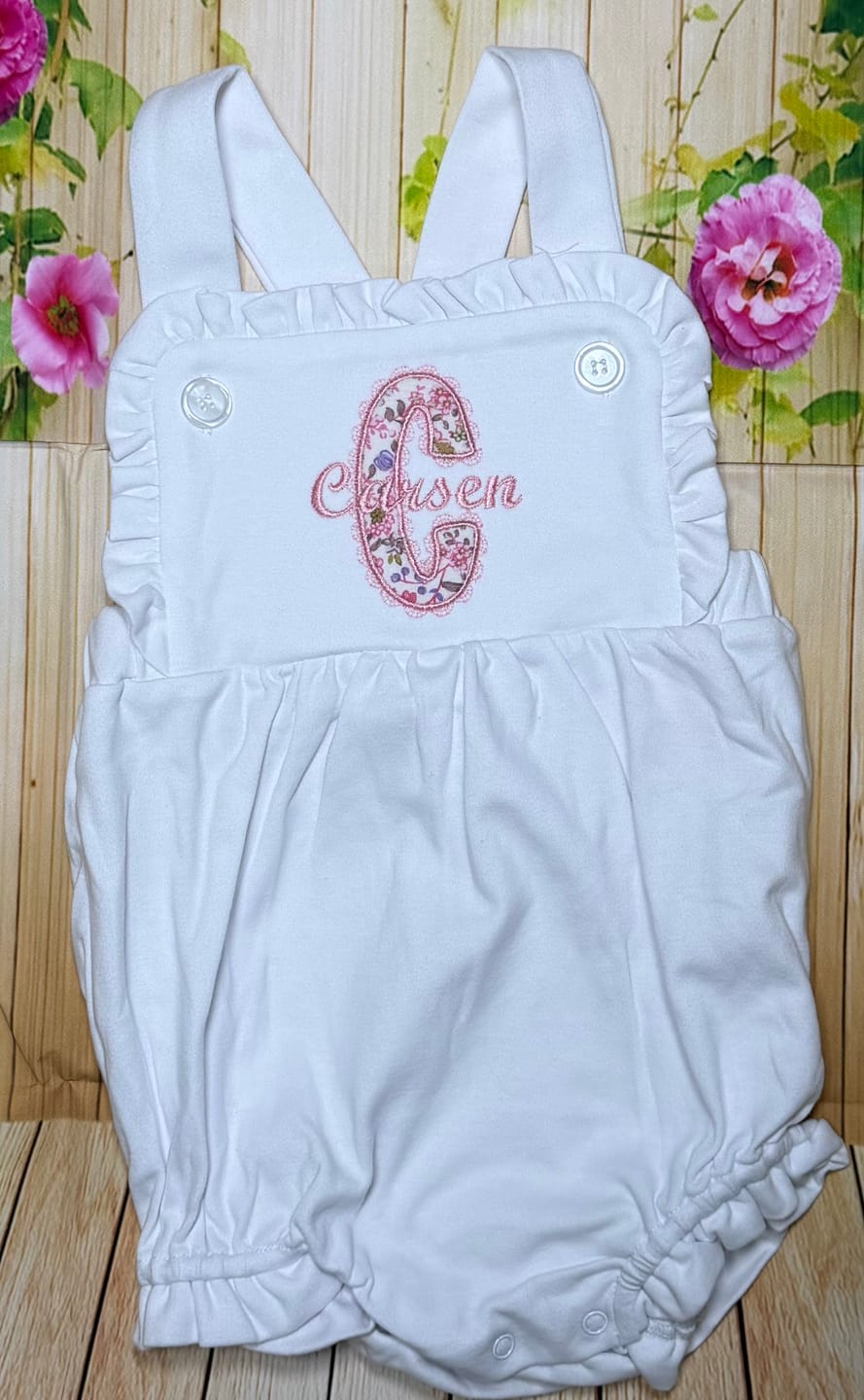 Customer photo review of Ruffle Vintage Bubble Romper