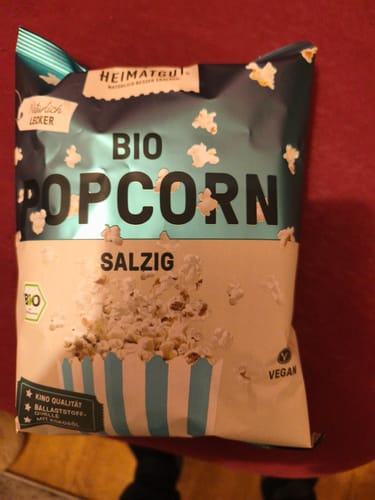 Kundenbewertung mit Foto zu Bio Popcorn Salzig