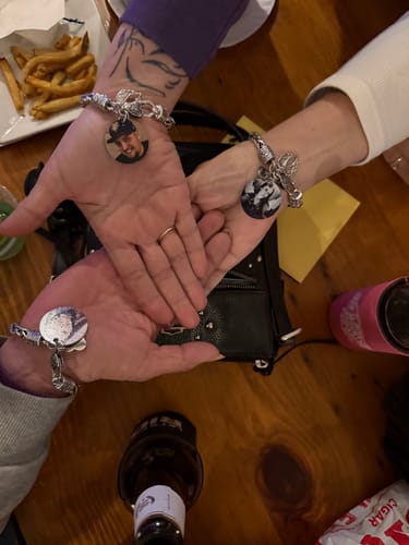 Customer photo review of Angel Wing Custom Photo Memorial Personalized Bracelet