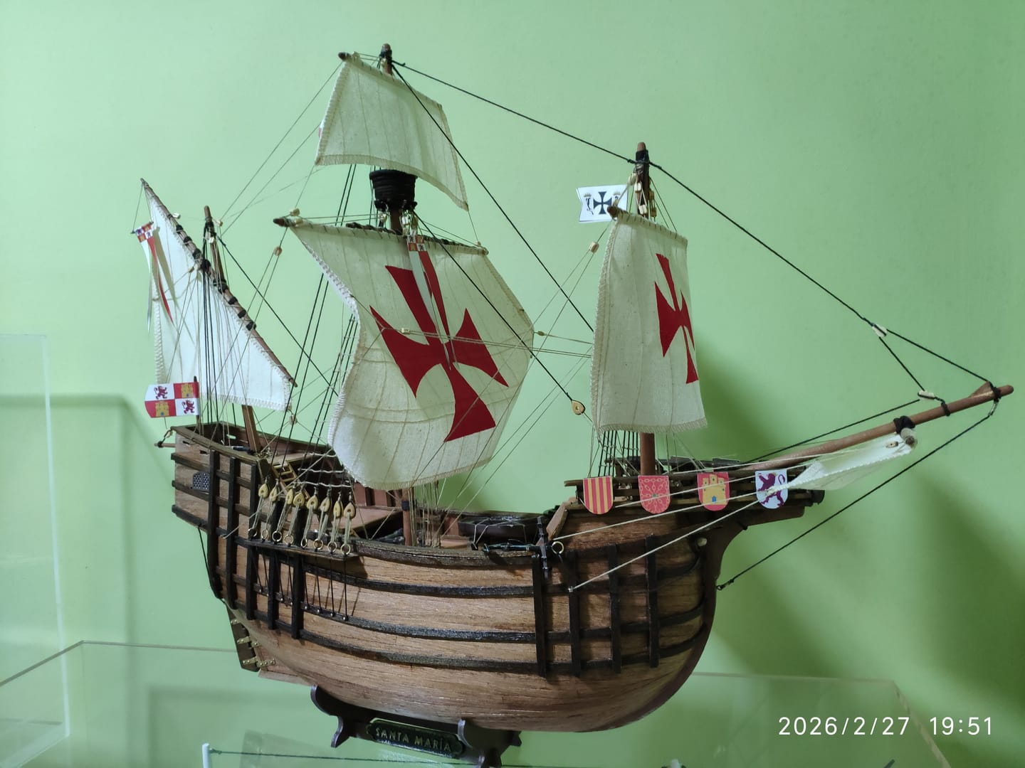 Customer photo review of Maqueta Barco Santa María Starter Pack