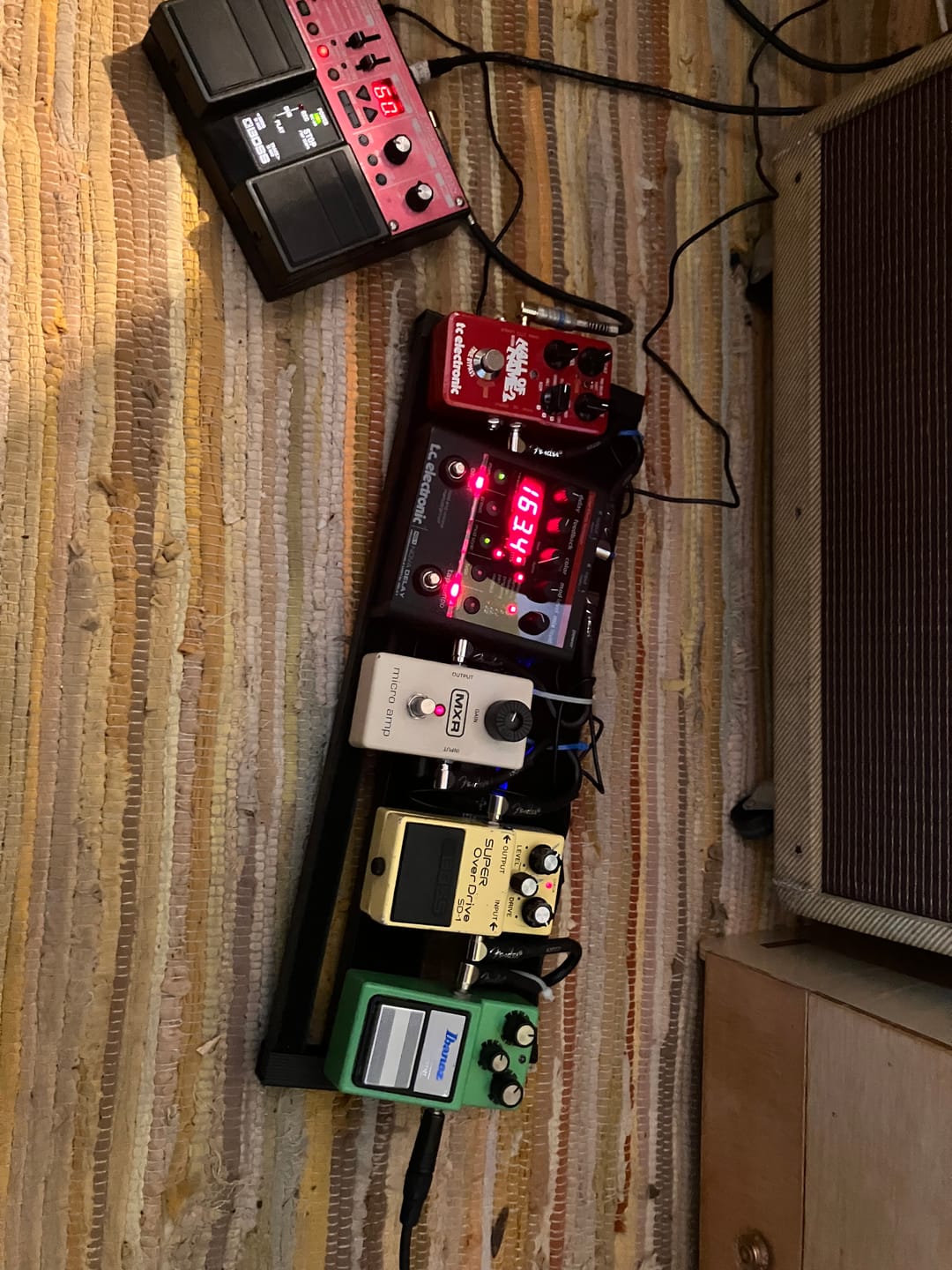 Customer photo review of Ibanez TS9 Tube Screamer Overdrive (Early Reissue, TA75558 Chip)