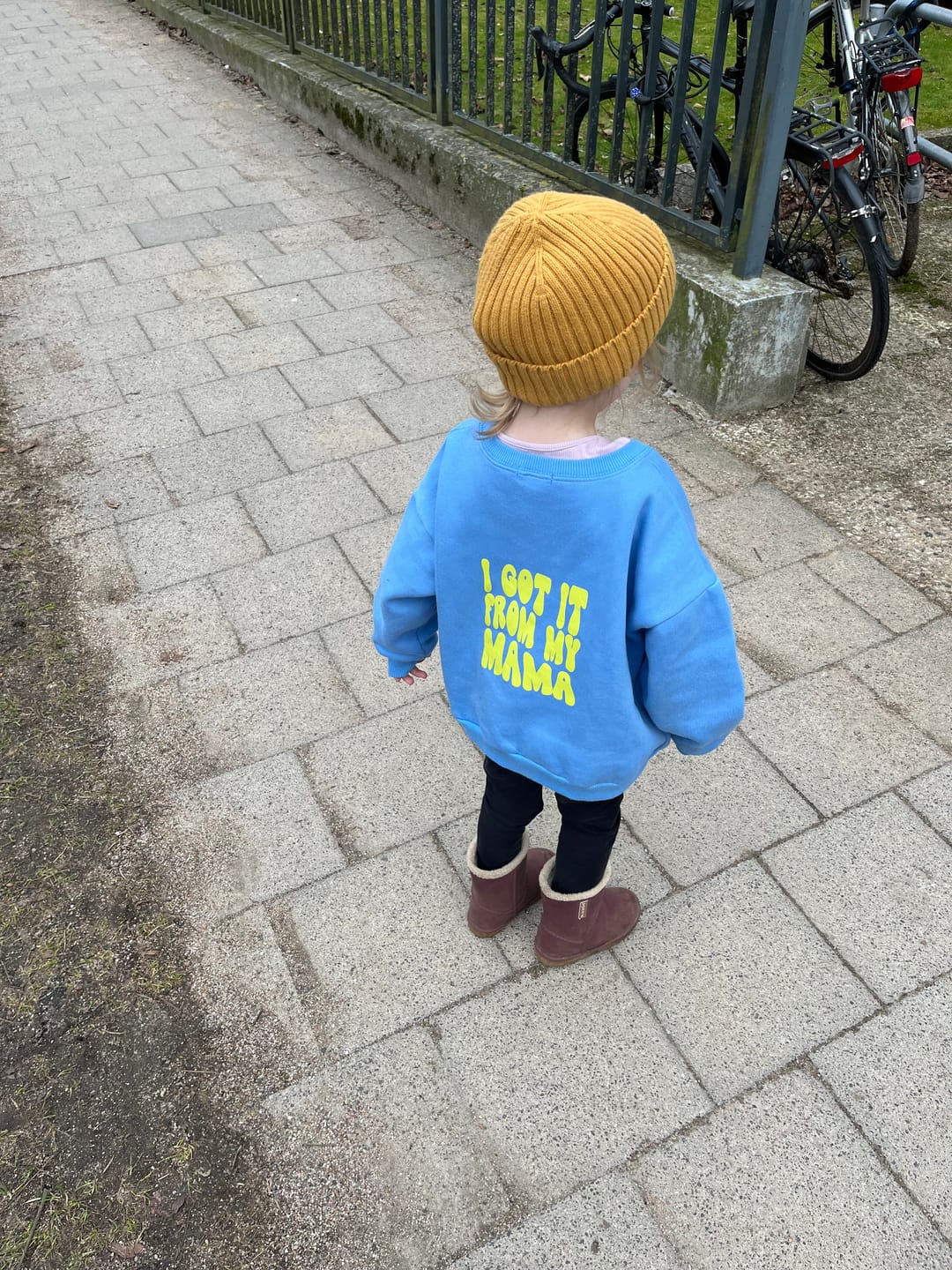 Customer photo review of I got it from my mama heavy Pullover